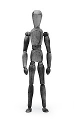 Image showing Wood figure mannequin with bodypaint - Black