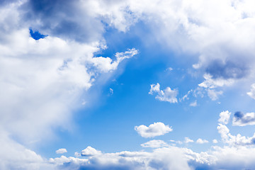 Image showing Gentle blue cloudy sky