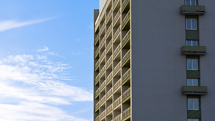Image showing High-rise building in blue sky