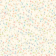 Image showing Seamless hipster raindrops pattern. EPS 10