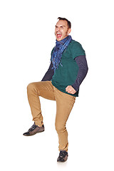 Image showing Excited young man