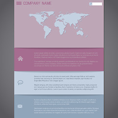 Image showing Website template design in pastel colors