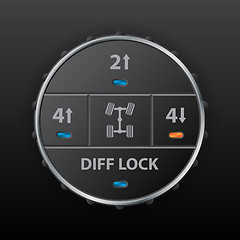 Image showing Digital differential control panel