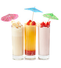 Image showing three healthy nonalcoholic cocktails
