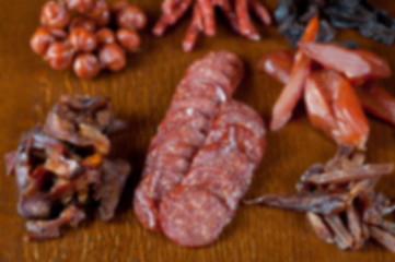 Image showing meat and sausages