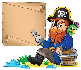 Image showing Sitting pirate theme image 6