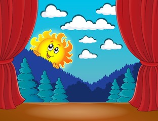 Image showing Stage with happy sun 3