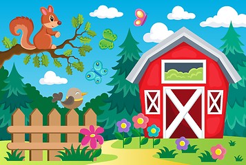 Image showing Farm topic background 2