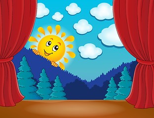 Image showing Stage with happy sun 4