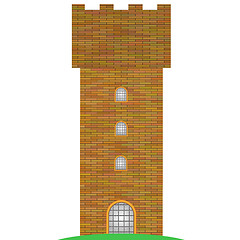 Image showing Old Brick Tower