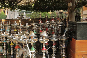 Image showing Hookah waiting to serve clients 4740