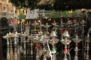 Image showing Hookah waiting to serve clients 4742