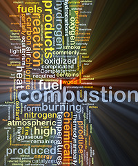 Image showing Combustion background concept glowing