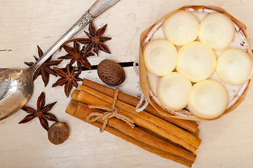 Image showing vanilla and spice cream cake dessert