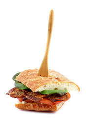 Image showing Ciabatta Bacon Sandwich