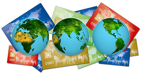 Image showing Bank credit cards