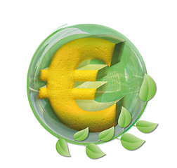 Image showing Euro in a ball