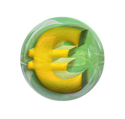 Image showing Euro in a sphere