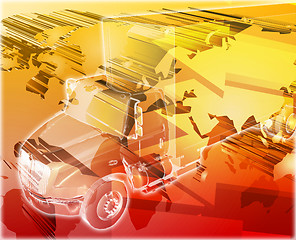 Image showing Truck cargo Abstract concept digital illustration