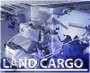 Image showing Land cargo Abstract concept digital illustration