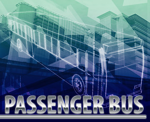 Image showing Passenger bus Abstract concept digital illustration