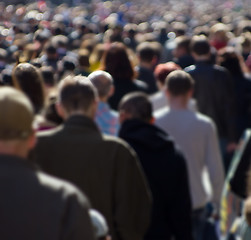 Image showing Street crowd