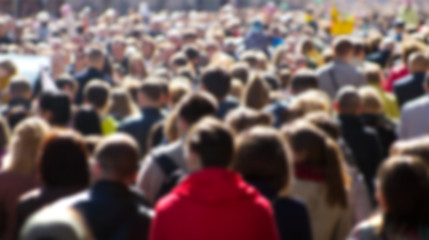 Image showing Street crowd