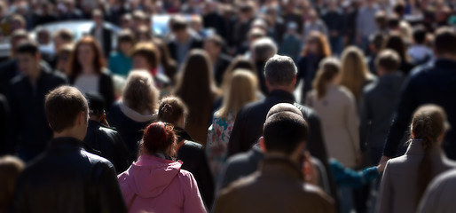 Image showing Street crowd