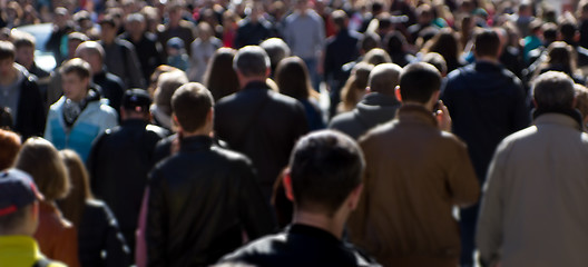 Image showing Street crowd