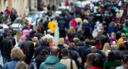 Image showing Street crowd