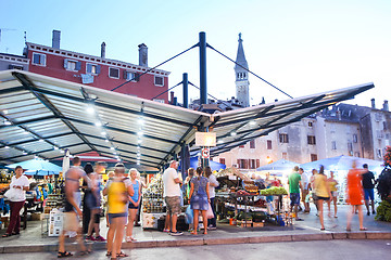 Image showing Town market in Rovinj