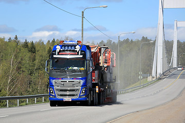 Image showing Volvo FH16 Truck Hauls an Exceptional Load