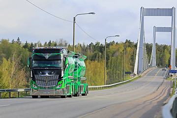 Image showing Show Truck Highway Hero on the Road