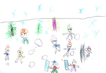 Image showing Kid\'s drawing