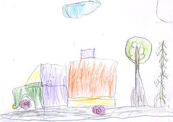 Image showing Kid\'s drawing