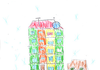 Image showing Kid\'s drawing