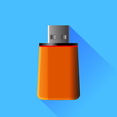 Image showing Orange  Memory Stick