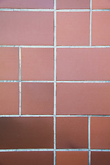 Image showing Orange tile patern