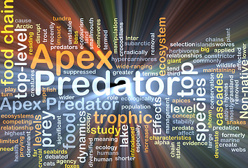 Image showing Apex predator background concept glowing