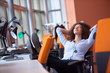 Image showing Modern business woman in the office