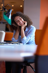 Image showing Modern business woman in the office