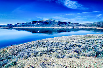 Image showing blue mesa reservoir in gunnison national forest colorado