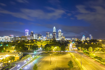 Image showing Downtown of Charlotte  North Carolina skyline