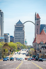 Image showing saint louis missouri downtown at daylight