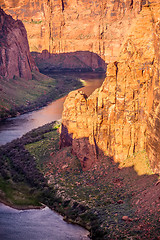 Image showing colorado viver flowing through grand canyon