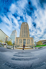 Image showing Kansas City skyline at sunrise