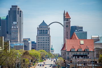 Image showing saint louis missouri downtown at daylight