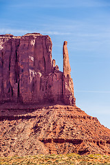 Image showing Monument valley under the blue sky