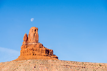 Image showing monument valley setting hen monument