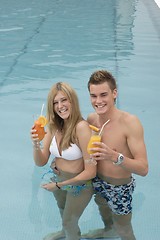 Image showing Couple at pool